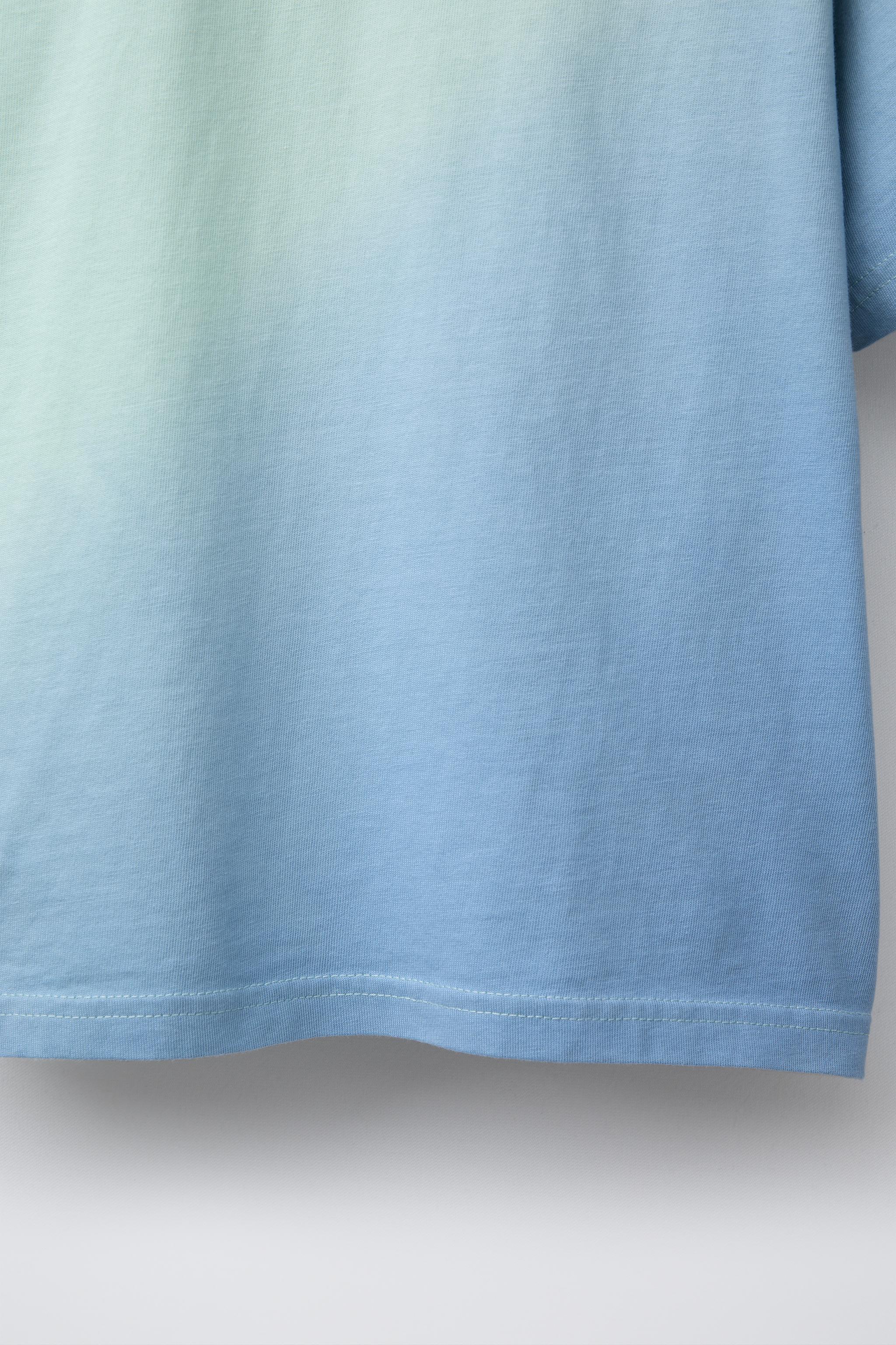 TIE-DYE T-SHIRT WITH EMBROIDERED TEXT